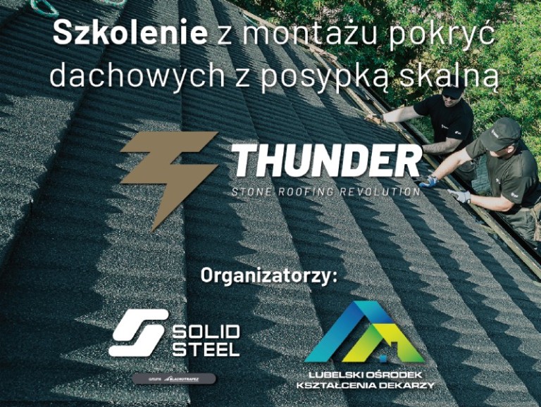 Szkolenie z montażu pokryć dachowych z posypką skalną - SOLID STEEL